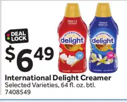 Stop&Shop International Delight Creamer offer