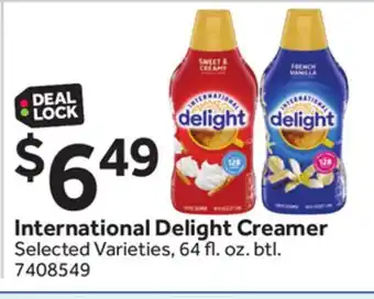 Stop&Shop International Delight Creamer offer