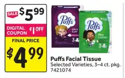 Stop&Shop Puffs Facial Tissue offer