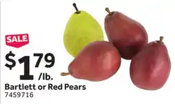 Stop&Shop Bartlett or Red Pears offer