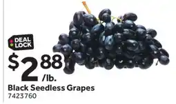 Stop&Shop Black Seedless Grapes offer