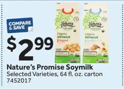 Stop&Shop Nature's Promise Soymilk offer