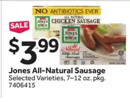 Stop&Shop Jones All-Natural Sausage offer