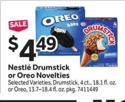 Stop&Shop Nestlé Drumstick or Oreo Novelties offer