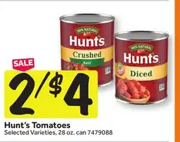 Stop&Shop Hunt's Tomatoes offer