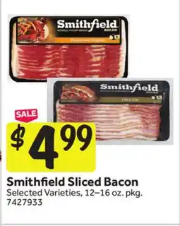 Stop&Shop Smithfield Sliced Bacon offer