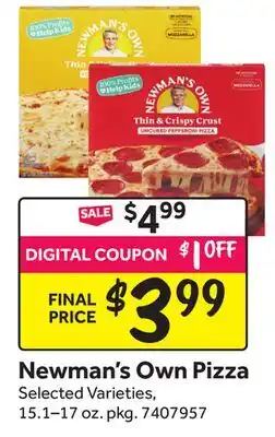 Stop&Shop Newman's Own Pizza offer