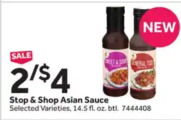 Stop&Shop Stop & Shop Asian Sauce offer