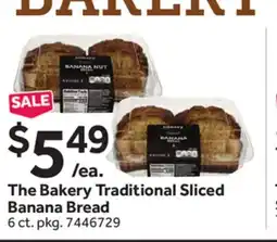 Stop&Shop The Bakery Traditional Sliced Banana Bread offer