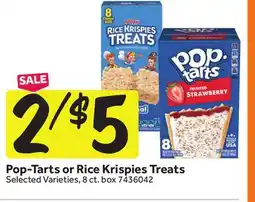 Stop&Shop Pop-Tarts or Rice Krispies Treats offer
