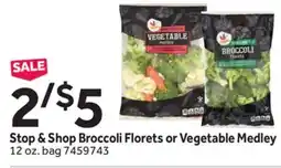 Stop&Shop Stop & Shop Broccoli Florets or Vegetable Medley offer