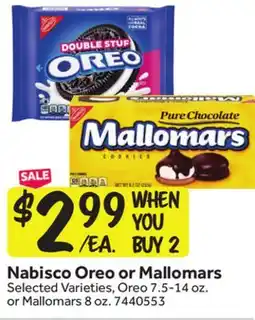 Stop&Shop Nabisco Oreo or Mallomars offer