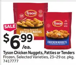 Stop&Shop Tyson Chicken Nuggets, Patties or Tenders offer