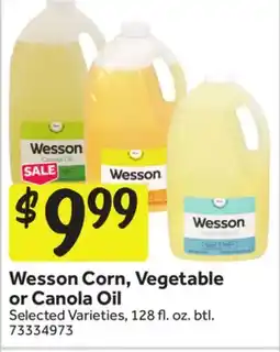 Stop&Shop Wesson Corn, Vegetable or Canola Oil offer