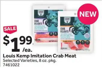 Stop&Shop Louis Kemp Imitation Crab Meat offer