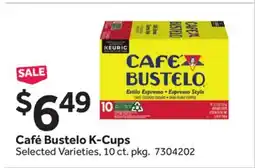 Stop&Shop Café Bustelo K-Cups offer