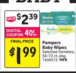Stop&Shop Pampers Baby Wipes offer
