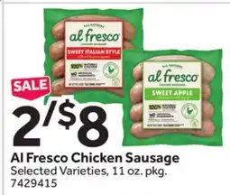 Stop&Shop Al Fresco Chicken Sausage offer