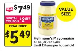 Stop&Shop Hellmann's Mayonnaise offer