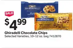 Stop&Shop Ghiradelli Chocolate Chips offer