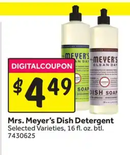 Stop&Shop Mrs. Meyer's Dish Detergent offer