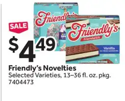 Stop&Shop Friendly's Novelties offer