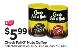 Stop&Shop Chock Full O'Nuts Coffee offer