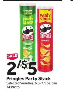 Stop&Shop Pringles Party Stack offer