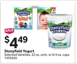Stop&Shop Stonyfield Yogurt offer
