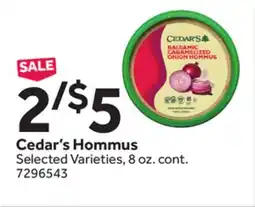 Stop&Shop Cedar's Hommus offer