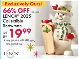Boscov's LENOX 2025 Collectible Snowman offer