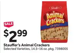 Stop&Shop Stauffer's Animal Crackers offer