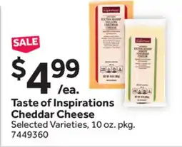 Stop&Shop Taste of Inspirations Cheddar Cheese offer