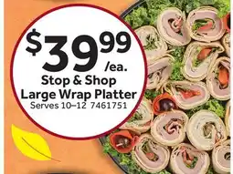 Stop&Shop Stop & Shop Large Wrap Platter offer