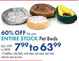 Boscov's ENTIRE STOCK Pet Beds offer