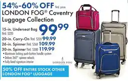 Boscov's LONDON FOG Coventry Luggage Collection offer