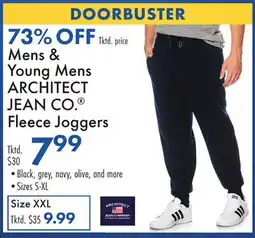 Boscov's Mens & Young Mens ARCHITECT JEAN CO. Fleece Joggers offer