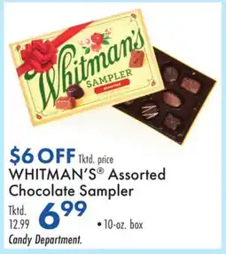 Boscov's WHITMAN'S Assorted Chocolate Sampler offer