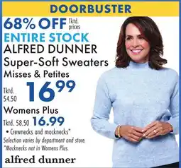Boscov's ALFRED DUNNER Super-Soft Sweaters Misses & Petites offer