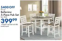 Boscov's Belleview 5-Piece Pub Set offer