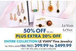 Boscov's ENTIRE COLLECTION LE VIAN Fine Jewelry offer