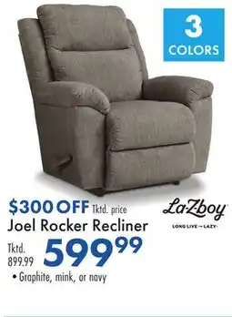 Boscov's Joel Rocker Recliner offer