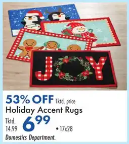 Boscov's Holiday Accent Rugs offer