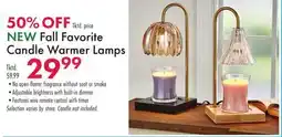 Boscov's Fall Favorite Candle Warmer Lamps offer