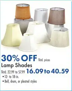 Boscov's Lamp Shades offer