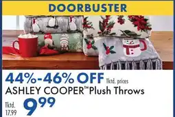 Boscov's ASHLEY COOPER Plush Throws offer