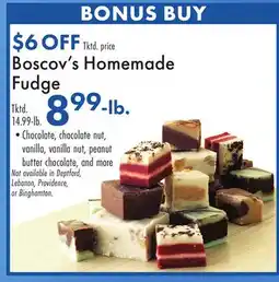 Boscov's Boscov's Homemade Fudge offer