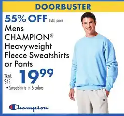 Boscov's Mens CHAMPION Heavyweight Fleece Sweatshirts or Pants offer