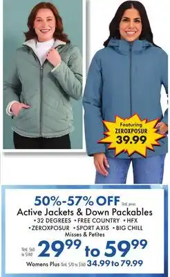 Boscov's Active Jackets & Down Packables offer