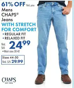 Boscov's Mens CHAPS Jeans offer